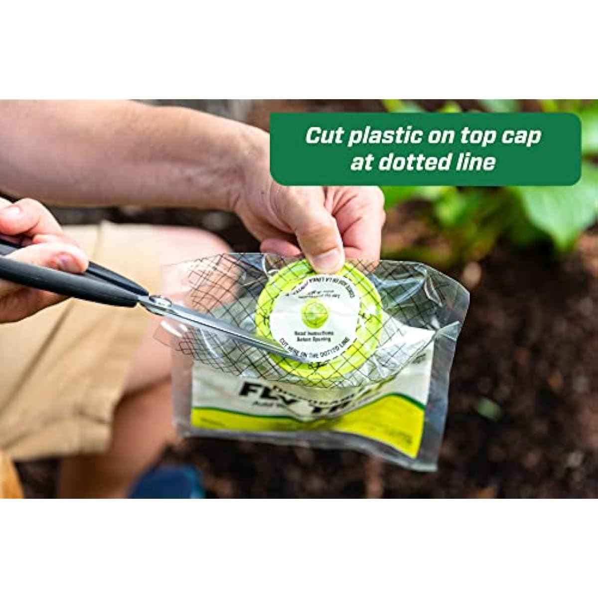 RESCUE! Outdoor Disposable Hanging Fly Trap - 2 Traps