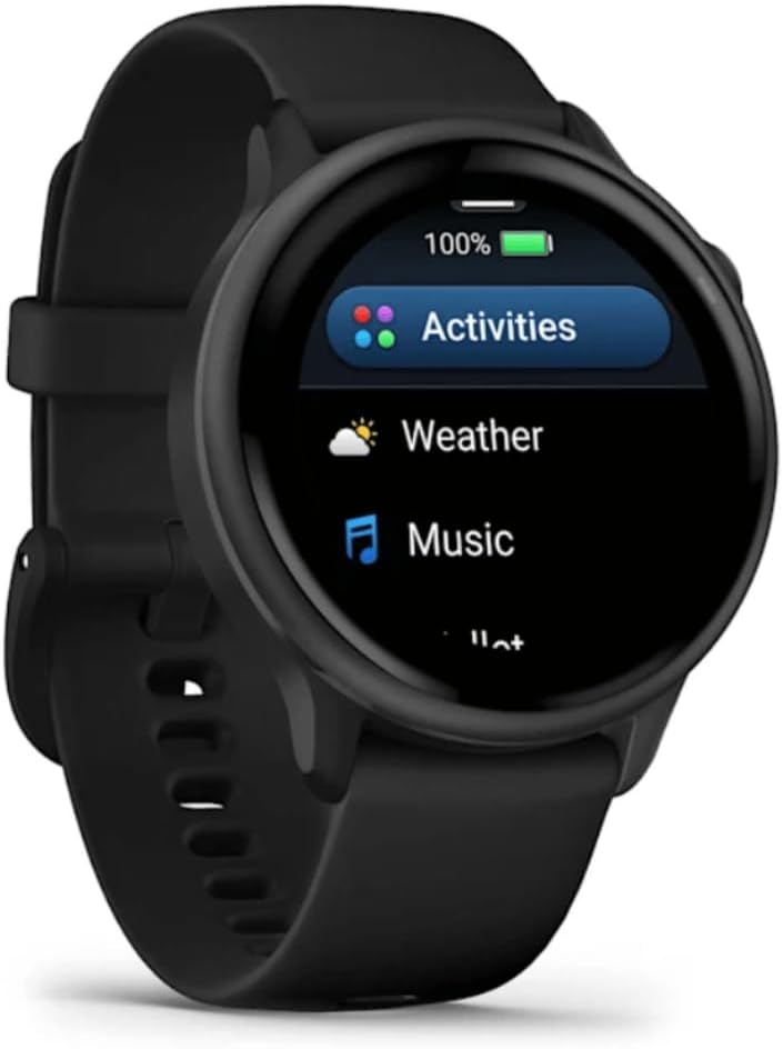 Garmin vívoactive 6, Health and Fitness GPS Smartwatch, AMOLED Display, Up to 11 Days of Battery, Slate with Black Band