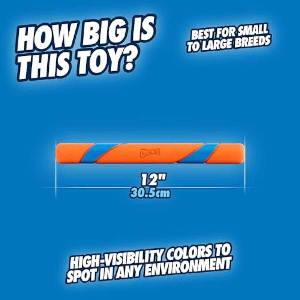 Chuckit! Interactive Dog Toy Ultra Fetch Stick - 12 Inch Outdoor Dog Toy for All Breed Sizes