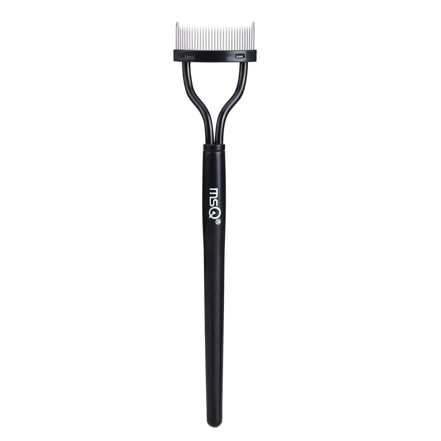 Eyelash Comb MSQ Eyelash Separator Mascara ApTLicator Eyelash Definer With Comb Cover Arc Designed Cosmetic Brushes Tool Black (1PCS)