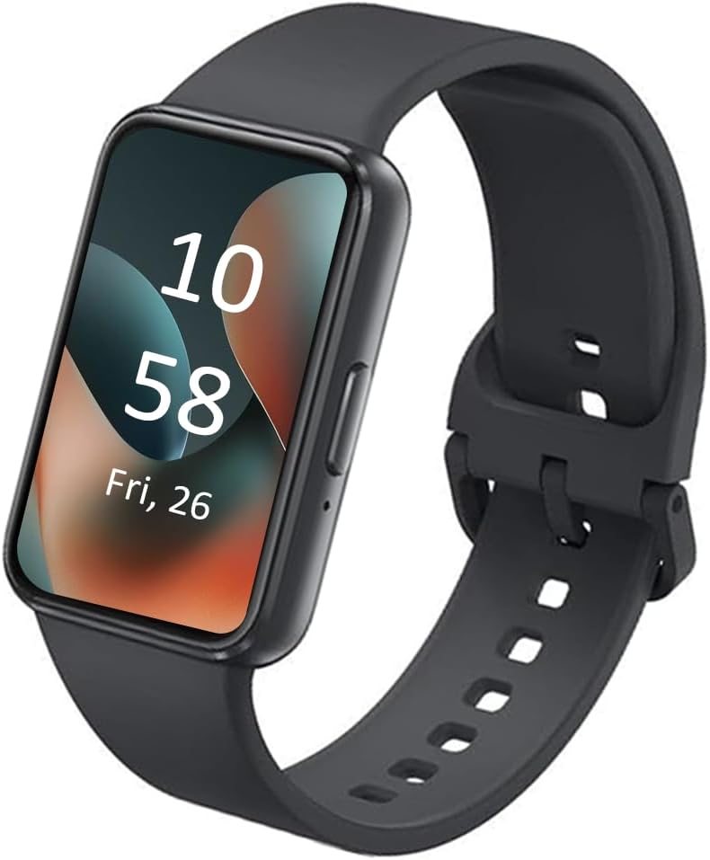 SAMSUNG Galaxy FIT 3 [2024] 1.6" AMOLED DisTLay | 14 Days Battery Life | 100+ Watchfaces | 100+ Exercise Modes | International Model - (Gray)