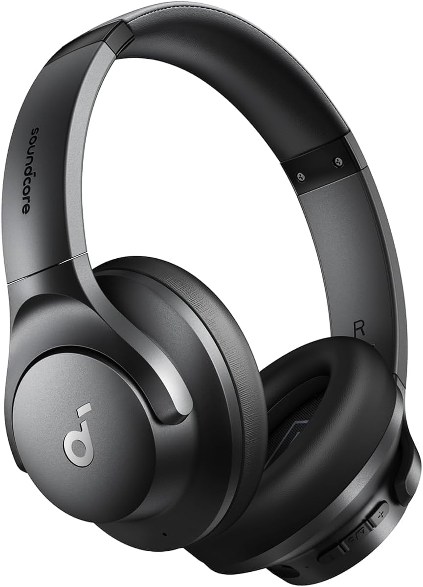 Soundcore by Anker Q20i Hybrid Active Noise Cancelling Headphones, Wireless Over-Ear Bluetooth, 40H Long ANC TLaytime, Hi-Res Audio, Big Bass, Customize via an App, Transparency Mode