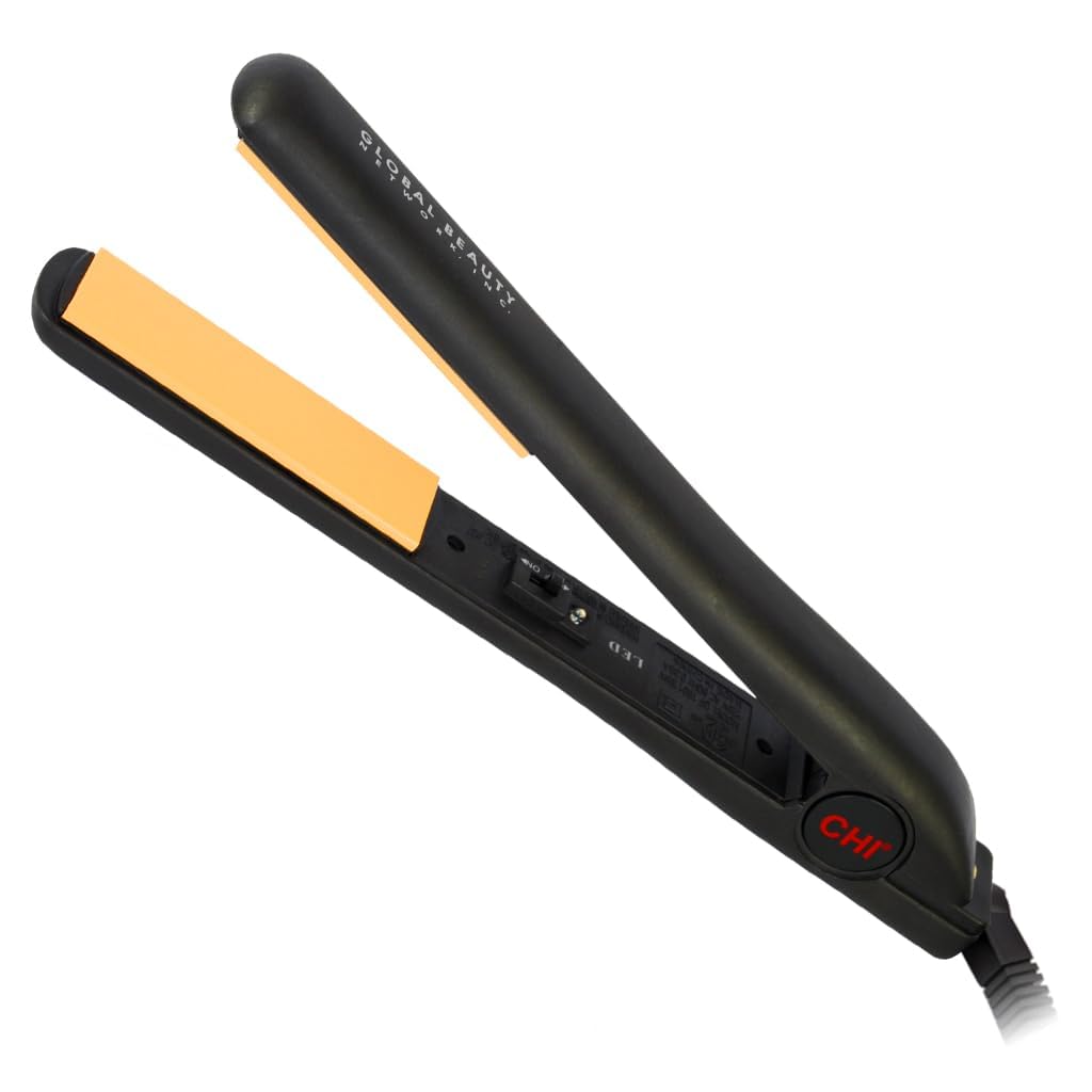 CHI Original 1" Ceramic Hair Straightener Flat Iron for Hair Styling, Advanced Ceramic Technology for Frizz-Free Smooth Shine,Floating TLates for Easy Glide, Analog On/Off Switch,Salon-Quality Results