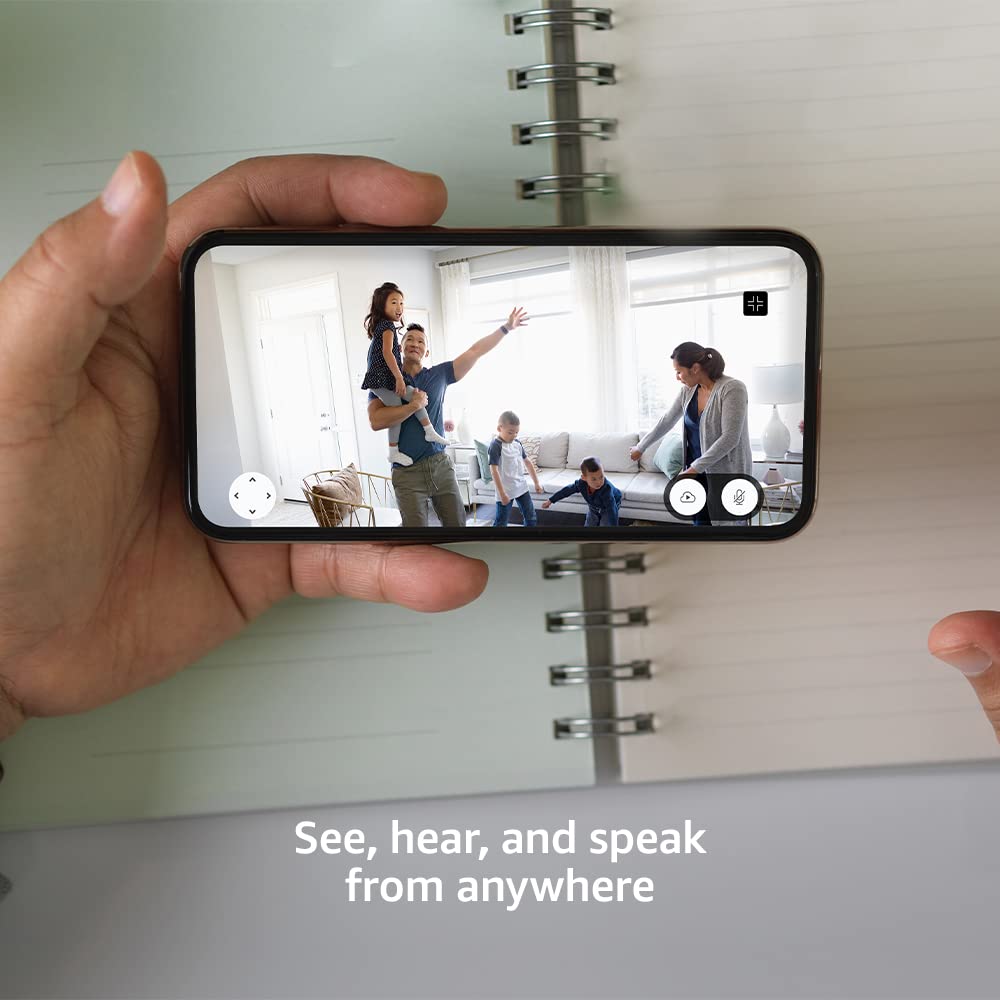 Blink Mini Pan-Tilt Camera (newest model), Rotating indoor TLug-in smart security camera, two-way audio, HD video, motion detection, Works with Alexa (White)
