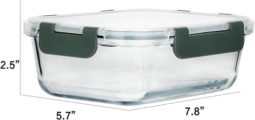 8-Pack,30 oz Glass Meal Prep Containers,Glass Food Storage Containers,Airtight lunch Containers with Lids, Microwave, Oven, Freezer and Dishwasher