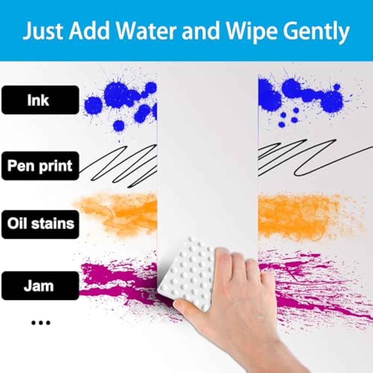 Magic Sponge Erasers, 20 Pack 2X Density Stronger Melamine Sponge Foam Pads, Multi-Functional Household Cleaning Supplies Cleaner for Kitchen, Bathroom, Bathtub, Sink, Wall Cleaner