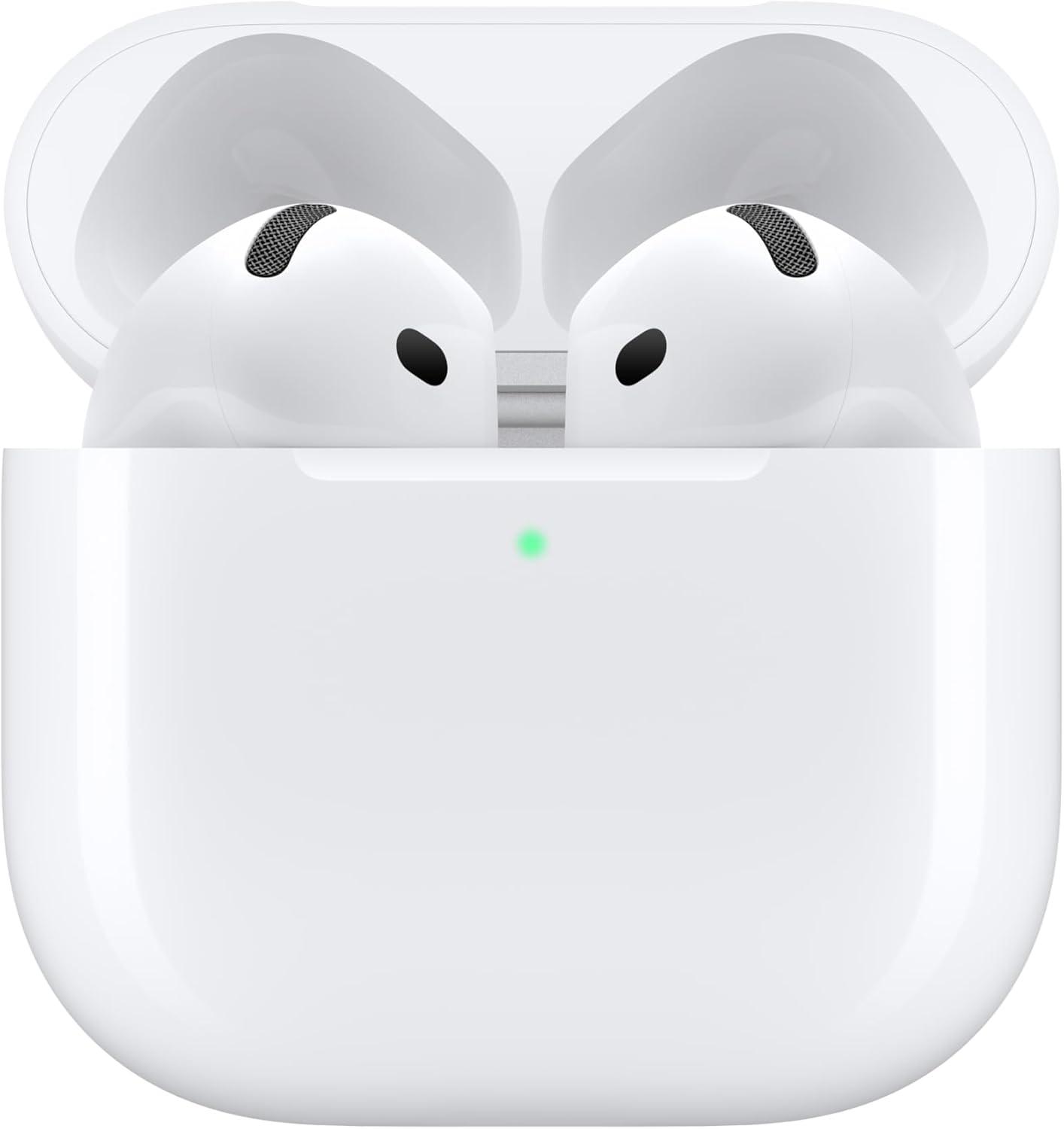ApTLe AirPods 4 Wireless Earbuds, Bluetooth Headphones, Personalized Spatial Audio, Sweat and Water Resistant, USB-C Charging Case, H2 Chip, Up to 30 Hours of Battery Life, Effortless Setup for iPhone