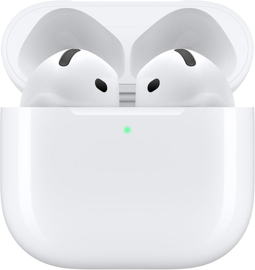 ApTLe AirPods 4 Wireless Earbuds, Bluetooth Headphones, Personalized Spatial Audio, Sweat and Water Resistant, USB-C Charging Case, H2 Chip, Up to 30 Hours of Battery Life, Effortless Setup for iPhone
