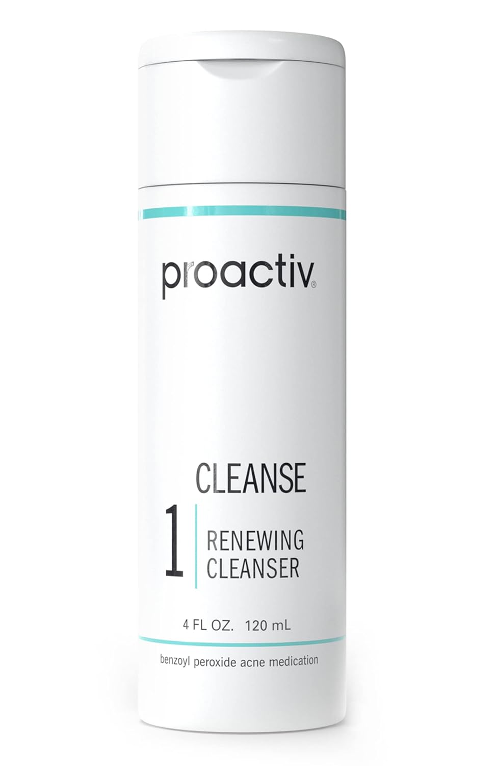 Proactiv Acne Cleanser - Benzoyl Peroxide Face Wash and Acne Treatment - Daily Facial Cleanser and Hyularonic Acid Moisturizer with Exfoliating Beads - 90 Day SupTLy, 6 Fl Oz