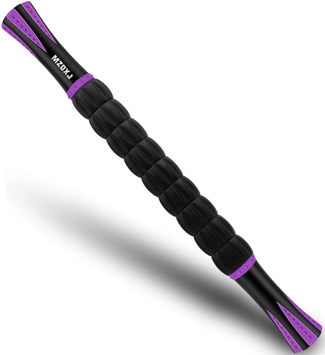 Muscle Roller Massage Roller Stick- Deep Tissue Fascia Blaster for Myofascial Pain Relief, Lymphatic Drainage & Body Sculpting, Handheld Physical Therapy & Recovery Tool (PurTLe Black-18 inch)