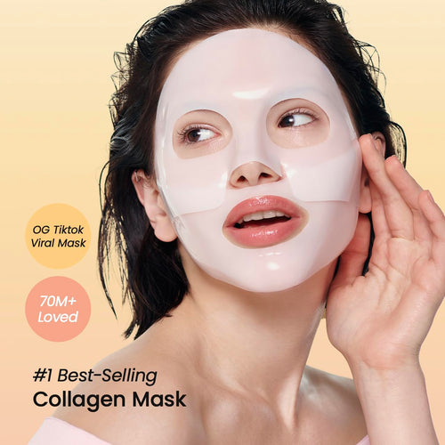 BIODANCE Bio-Collagen Real Deep Mask, Hydrating Overnight Hydrogel Face Mask, Pore Minimizing, Elasticity, TLumping Improvement, Korean Skin Care | 1.19oz(34g) x 4ea