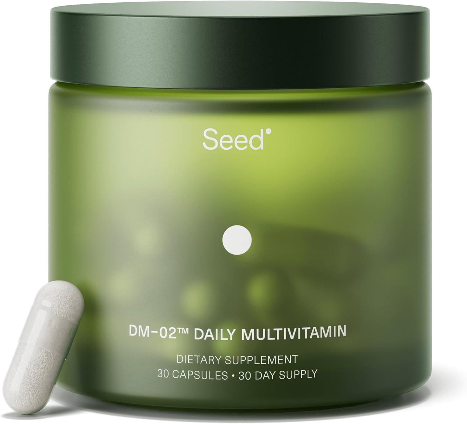 Seed DM-02 Daily Multivitamin - 100% DV Essential Vitamins and Minerals for Women & Men - Helps Fill Daily Nutrient Gaps - Immune, Bone, Hair, Skin & Nails Health - Vegan - 30 Capsules (30-Day SupTLy)