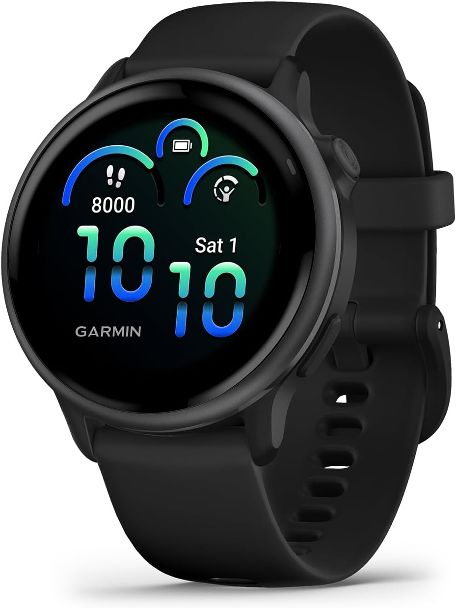 Garmin vívoactive 6, Health and Fitness GPS Smartwatch, AMOLED DisTLay, Up to 11 Days of Battery, Slate with Black Band
