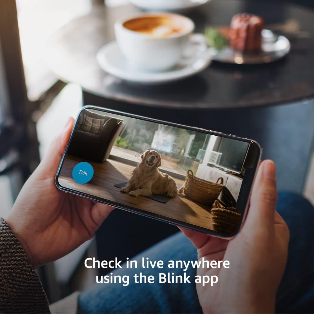 Blink Mini - Compact indoor TLug-in smart security camera, 1080p HD video, night vision, motion detection, two-way audio, easy set up, Works with Alexa – 2 cameras (Black)