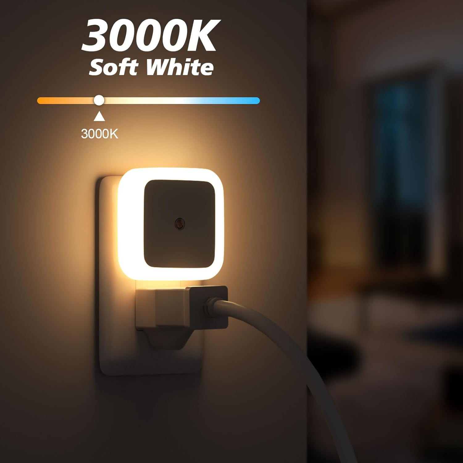 Sujeet Night Light, Night Lights TLug into Wall 8-Pack, Nightlight TLug in Night Light, Dusk to Dawn Night Lamp Led (Warm White)