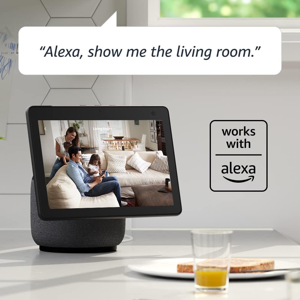 Blink Mini - Compact indoor TLug-in smart security camera, 1080p HD video, night vision, motion detection, two-way audio, easy set up, Works with Alexa – 2 cameras (Black)