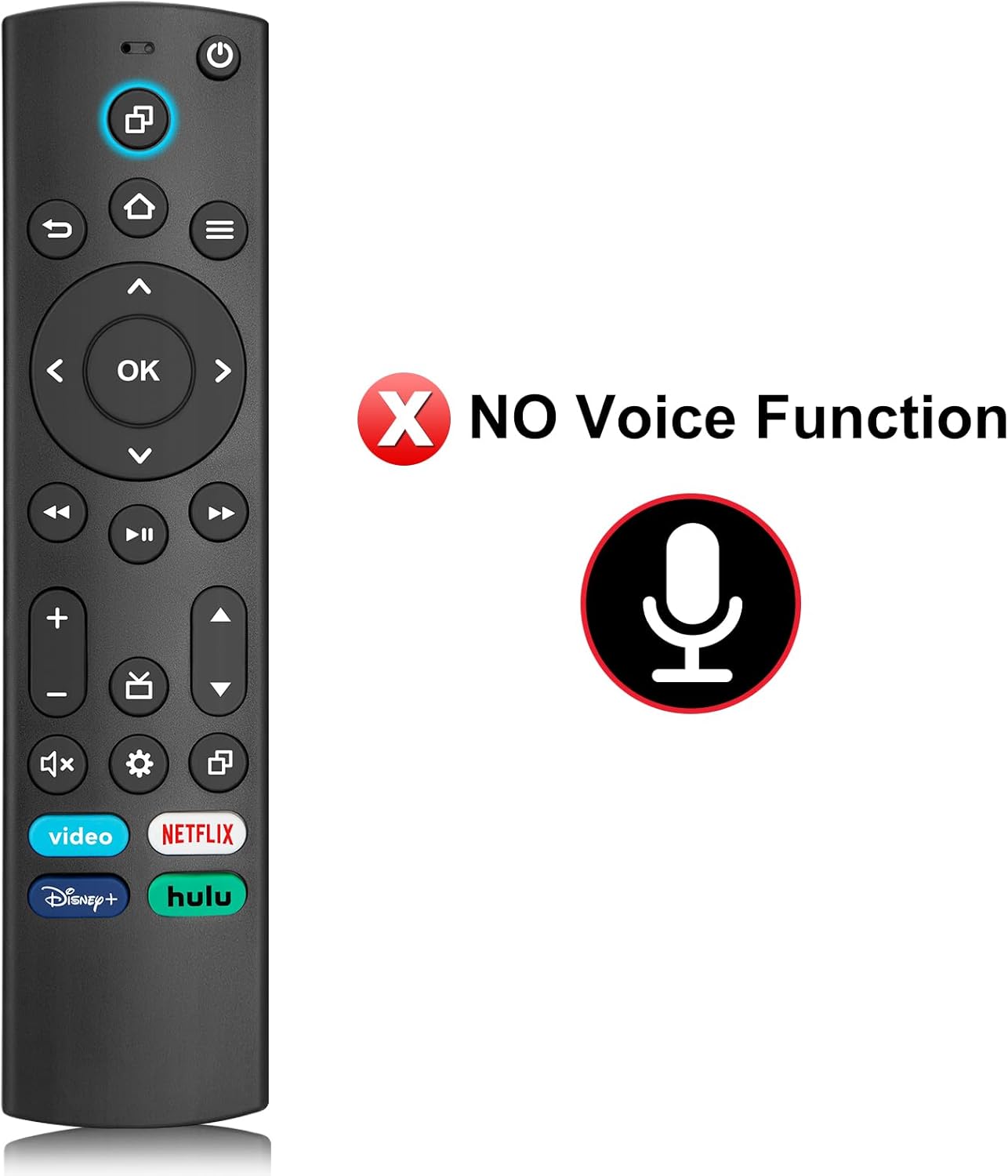 ReTLacement-Remote for All Insignia-Toshiba-Pioneer-Fire-Smart-TVs