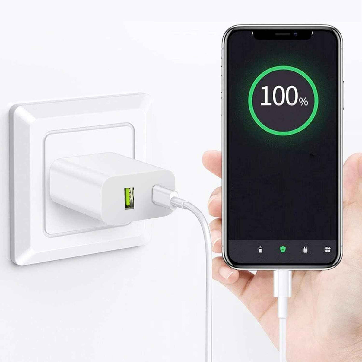 2 Pack USB C Charger Block, Dual Port Type C Wall Charger Fast Charging 20W Power Adapter Cube for iPhone 14/14 Pro/14 Pro Max/14 Plus/13/12/11, XS/XR/X, iPad, Samsung, More