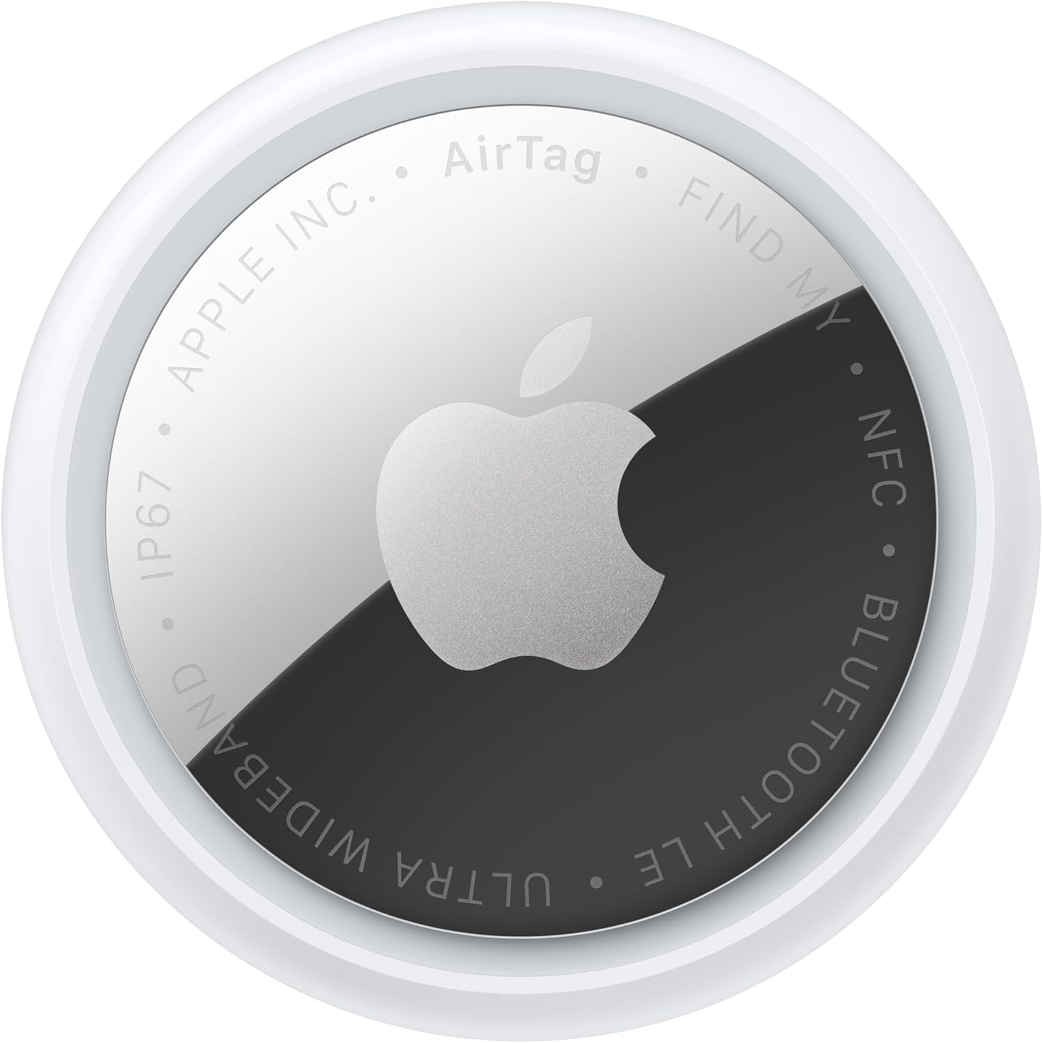 ApTLe AirTag (2nd Generation): Tracker for Keychain, Wallet, and More; Locator with Sound; SimTLe One-Tap Setup with iPhone or iPad; Key Finder with up to 1.5X Precision Finding Range*