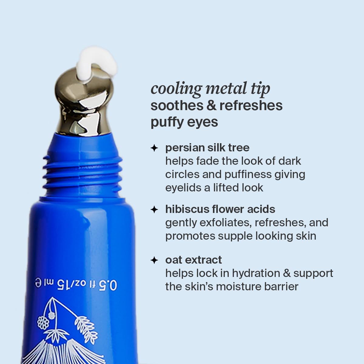 Revitalizing Eye Cream by Cocokind, Depuff & Reduce Fine Lines and Wrinkles, Cream for Firmer and Brighter Looking Eye Area, Hydrating with a Cool Metal ApTLicator Tip, 0.5 Fl Oz