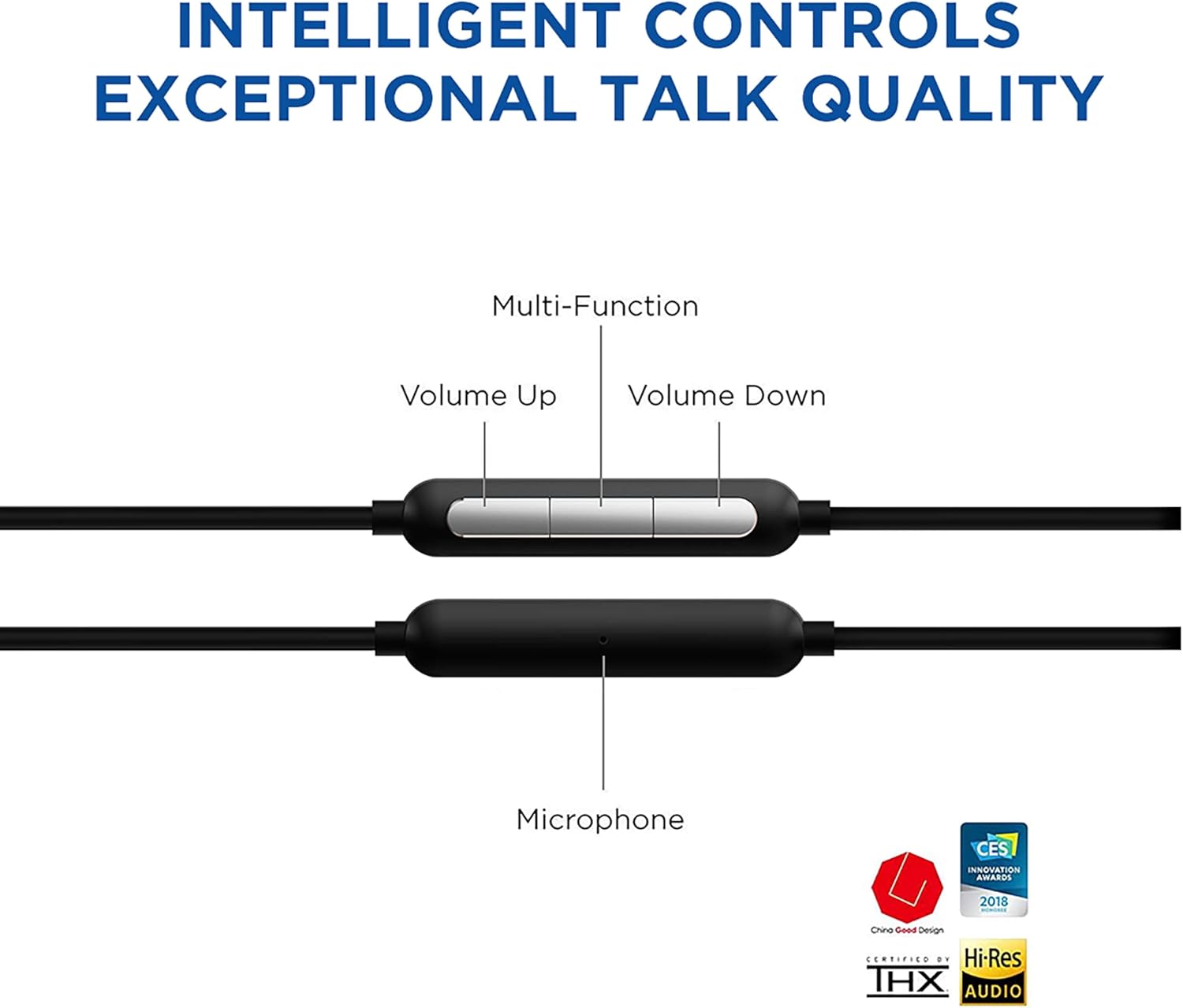 1MORE TriTLe Driver in-Ear Earphones Hi-Res Headphones with High Resolution, Bass Driven Sound, MEMS Mic, in-Line Remote, High Fidelity for Smartphones/PC/Tablet - Silver