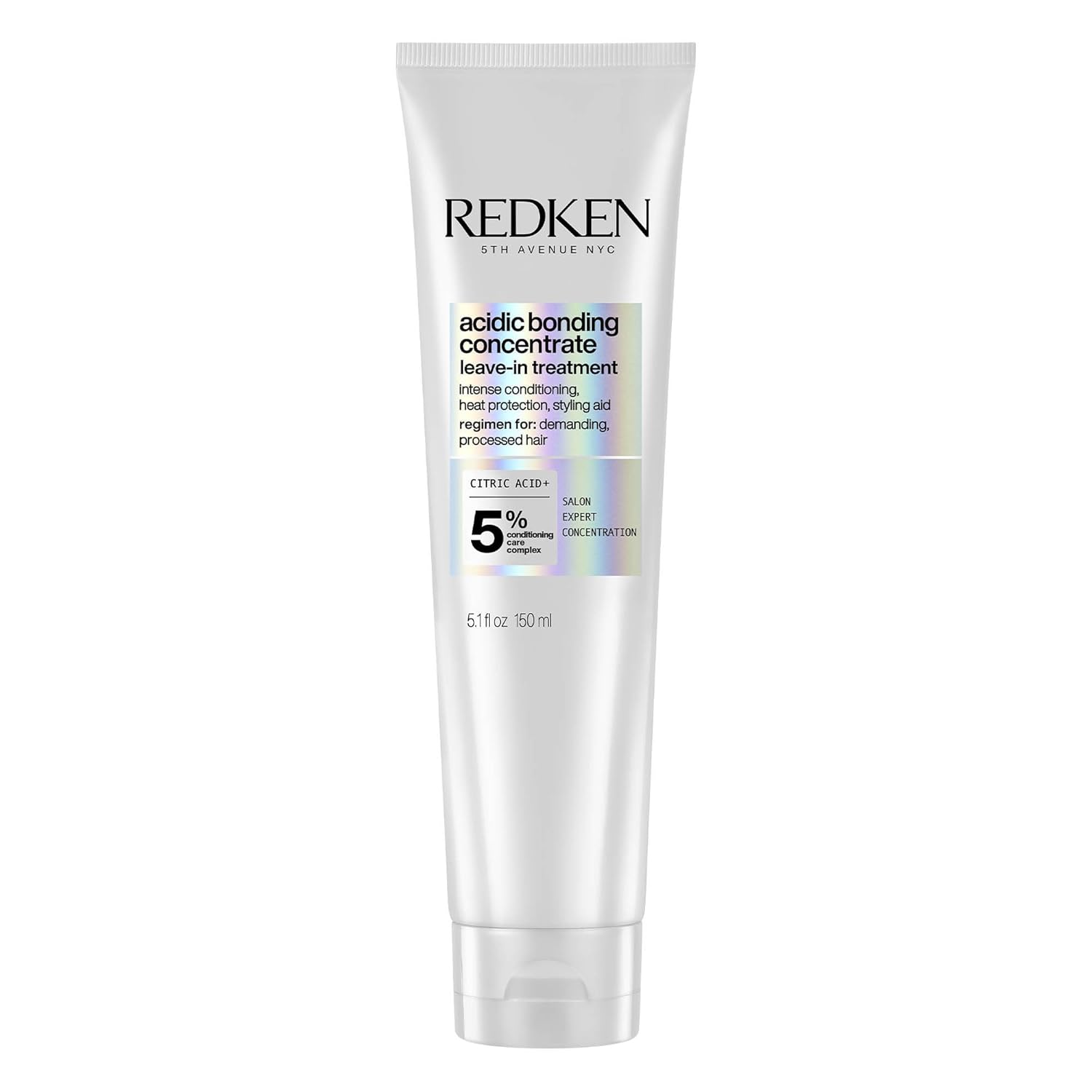 Redken Acidic Bonding Concentrate Leave In Conditioner - For Weak & Damaged Hair, Bond Building & Strengthening Hair Repair Treatment, Smooths & Provides Heat Protection