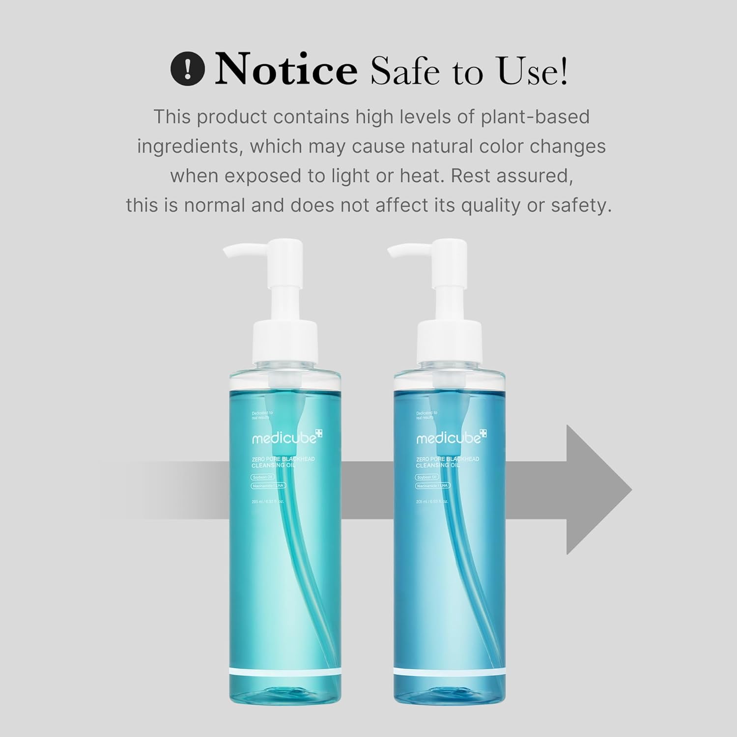 medicube Zero Pore Blackhead Cleansing Oil | Makeup Remover for all skin types, Daily Moisture Facial Cleanser, Low-Irritation | Korean Skin Care (205ml / 6.93 fl.oz)