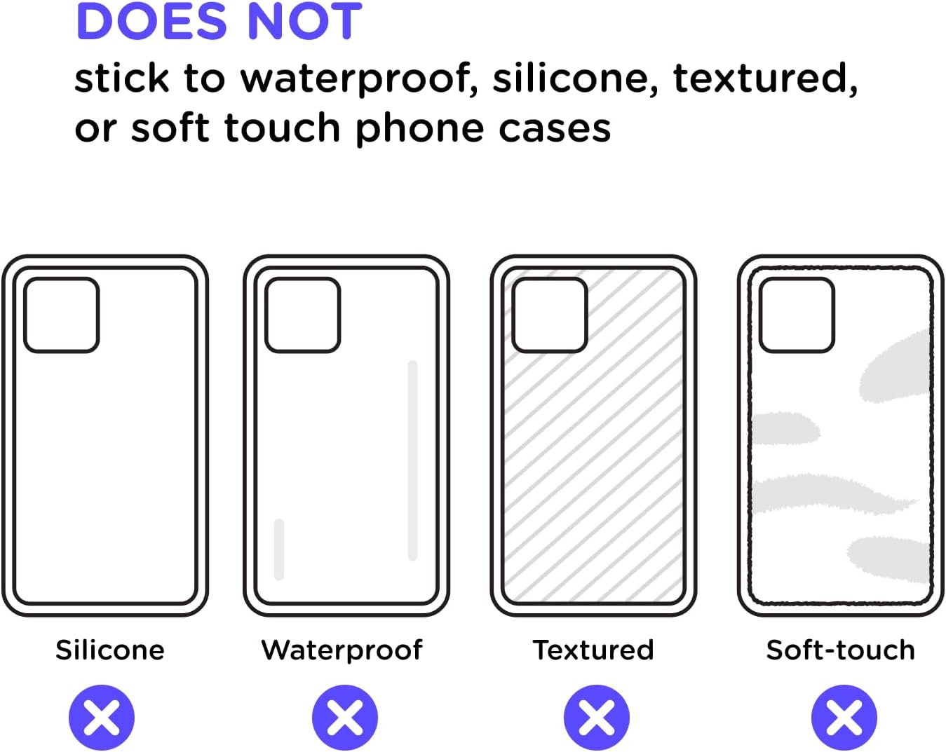 PopSockets Adhesive Phone Grip, Holder, Phone Stand, Black - Black