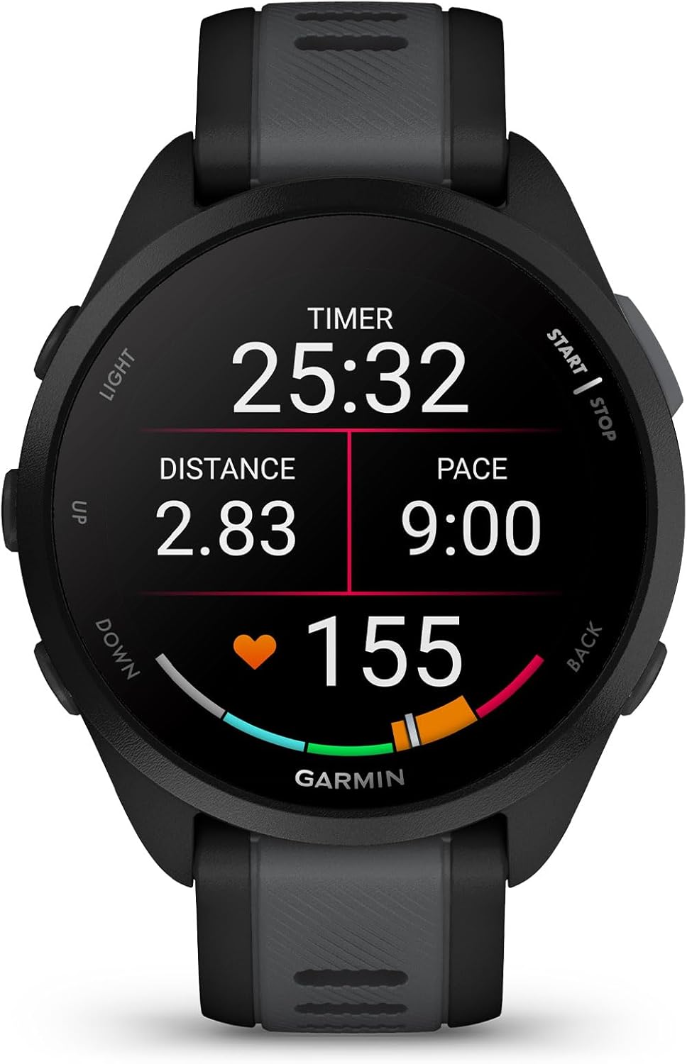 Garmin Forerunner 165, Running Smartwatch, Colorful AMOLED DisTLay, Training Metrics and Recovery Insights, Black