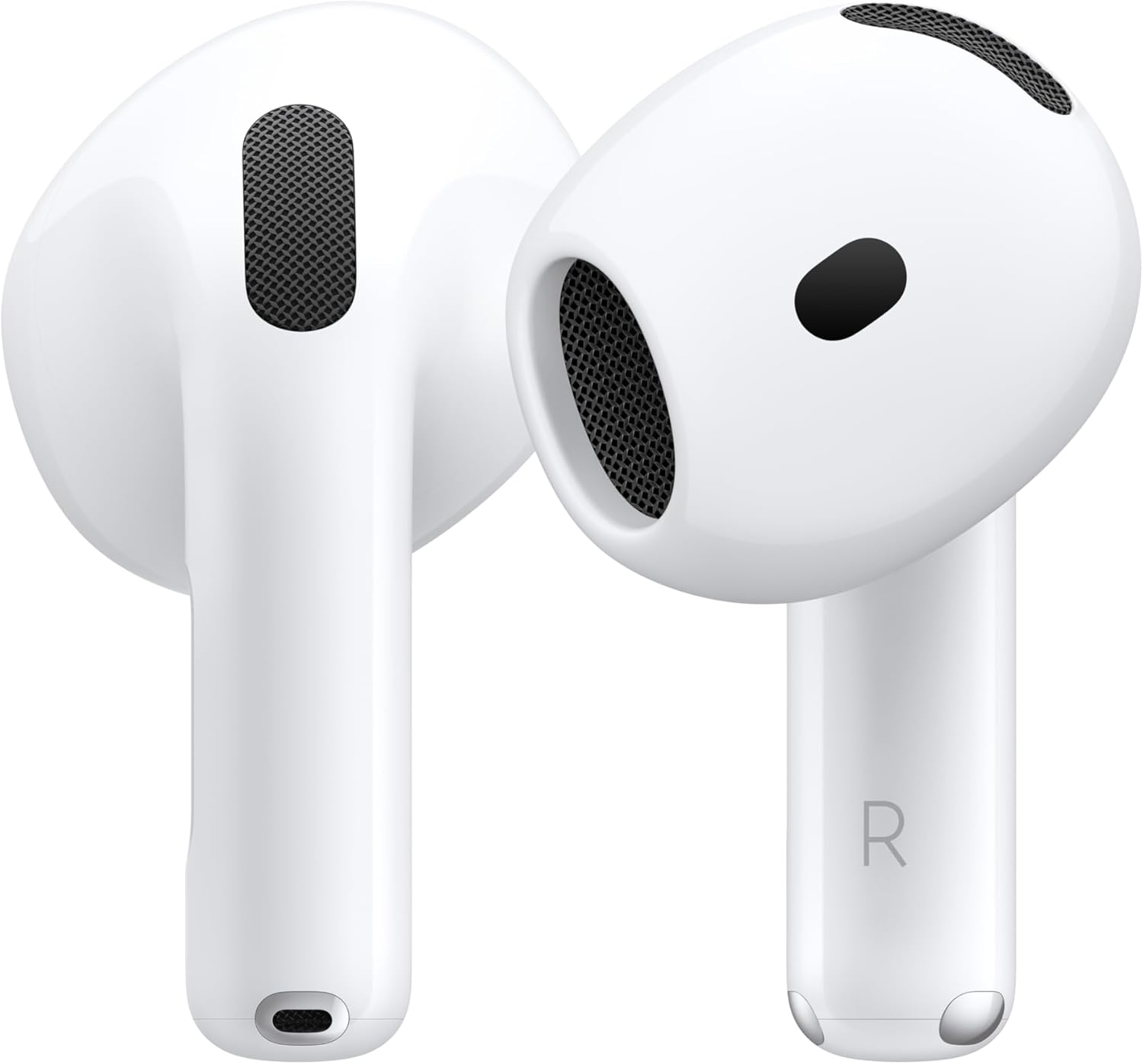 ApTLe AirPods 4 Wireless Earbuds, Bluetooth Headphones, Personalized Spatial Audio, Sweat and Water Resistant, USB-C Charging Case, H2 Chip, Up to 30 Hours of Battery Life, Effortless Setup for iPhone