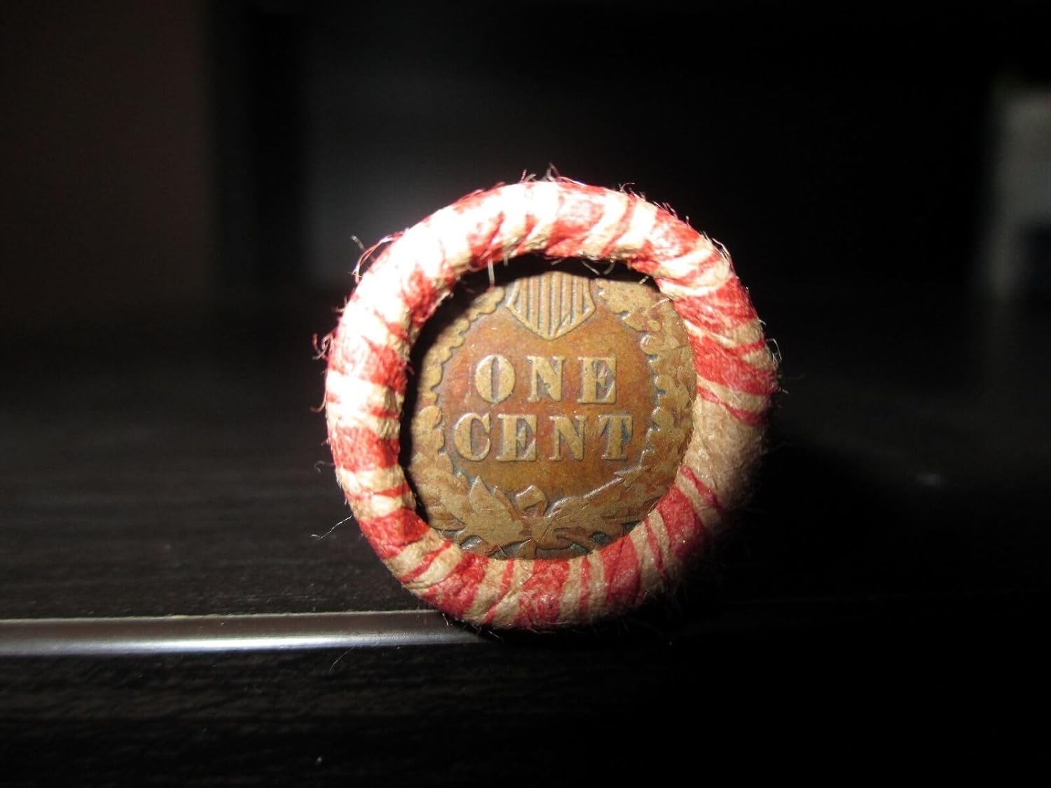 1909-1958 US Mint Wheat Penny Shot Gun Roll w/Indian Head Cent End Penny Seller Good or Better
