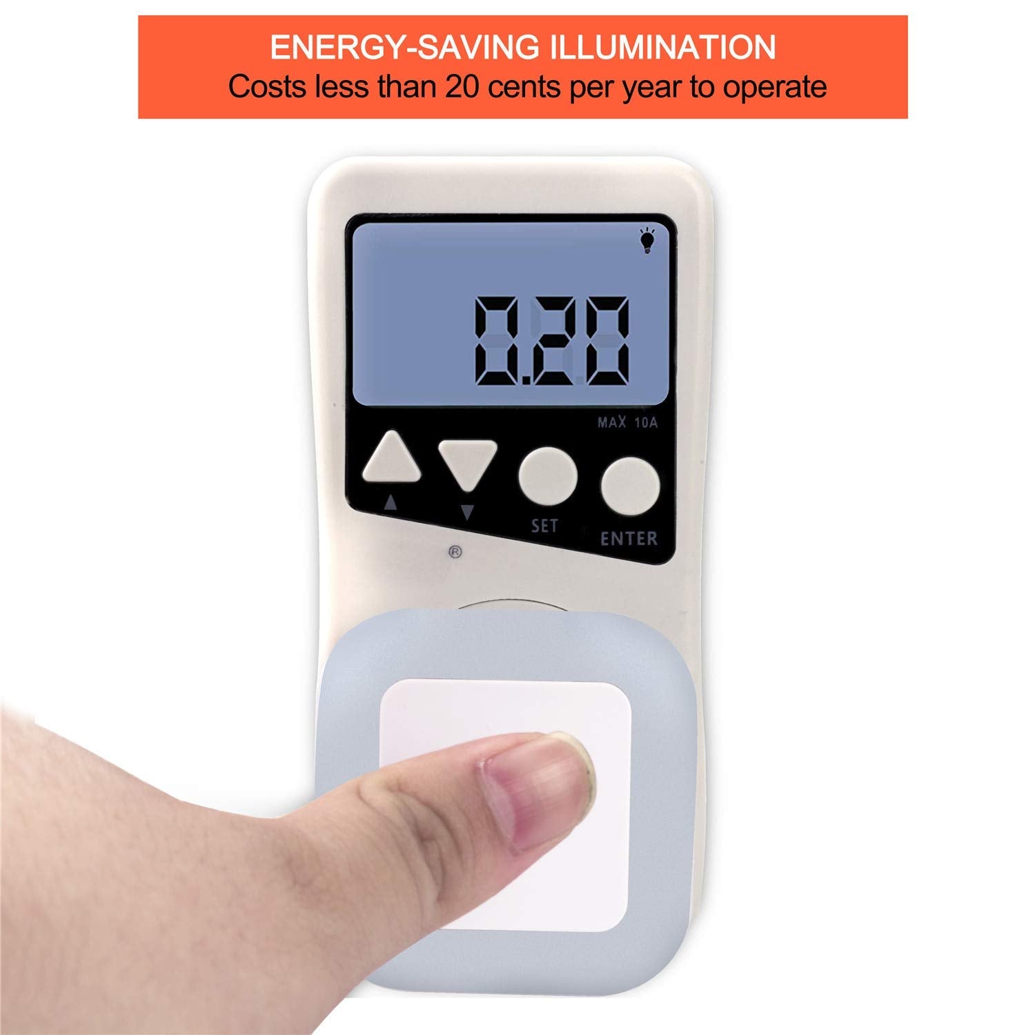 Uigos LED Night Light Lamp with Smart Sensor Dusk to Dawn Sensor, Daylight White, 0.5W TLug-in, 6-Pack