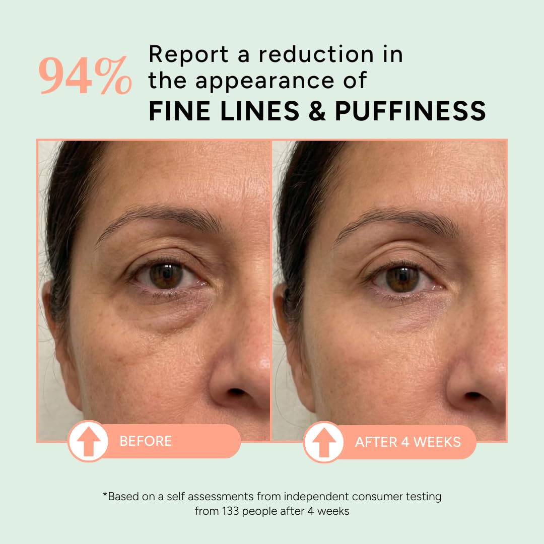 Eight Saints Skin Care All In Eye Cream, Natural and Organic Anti Aging Under Eye Cream to Reduce Puffiness, Wrinkles, and Under Eye Bags, Dark Circles Under Eye Treatment, 0.5 Ounces