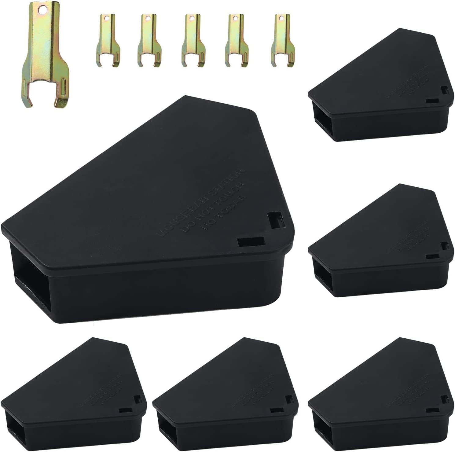 Anblak mouse station with keys black 6 pack key required for kids and pet safety indoor outdoor