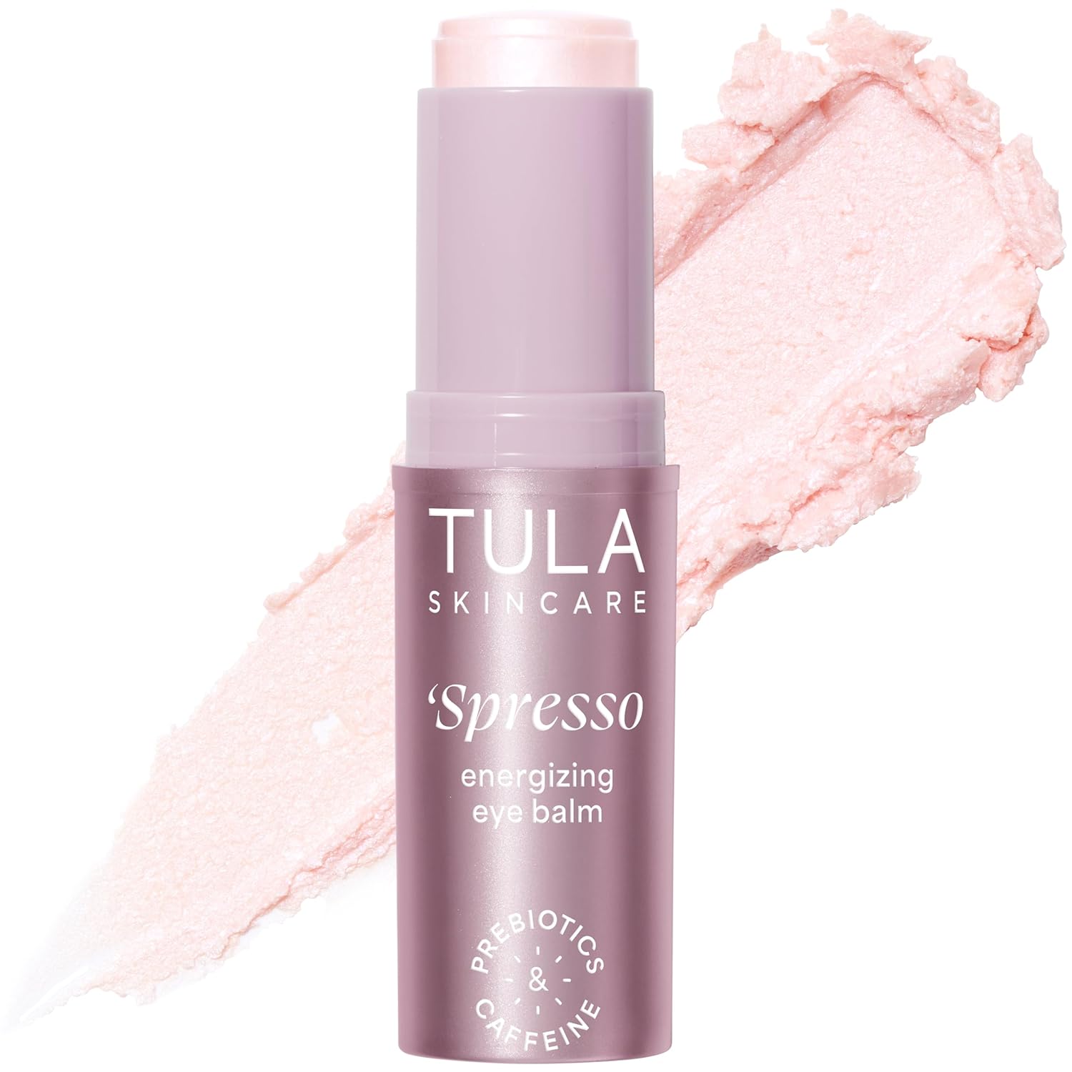 TULA Skin Care Spresso Energizing Eye Balm - Energizing & Hydrating Caffeine Under Eye Treatment for Dark Circles, Portable and Perfect to Use On-the-go, 0.35 oz