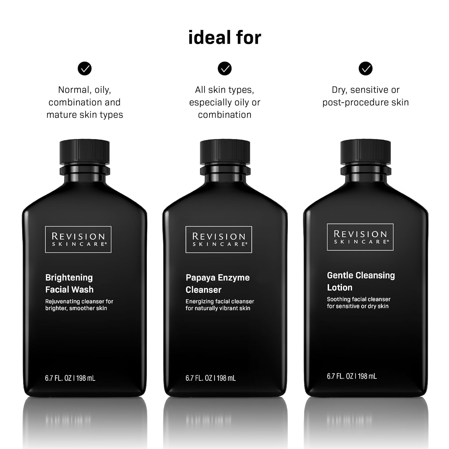 Revision Skincare Brightening Facial Wash, Exfoliating Face Cleanser with Vitamin C and Vitamin E