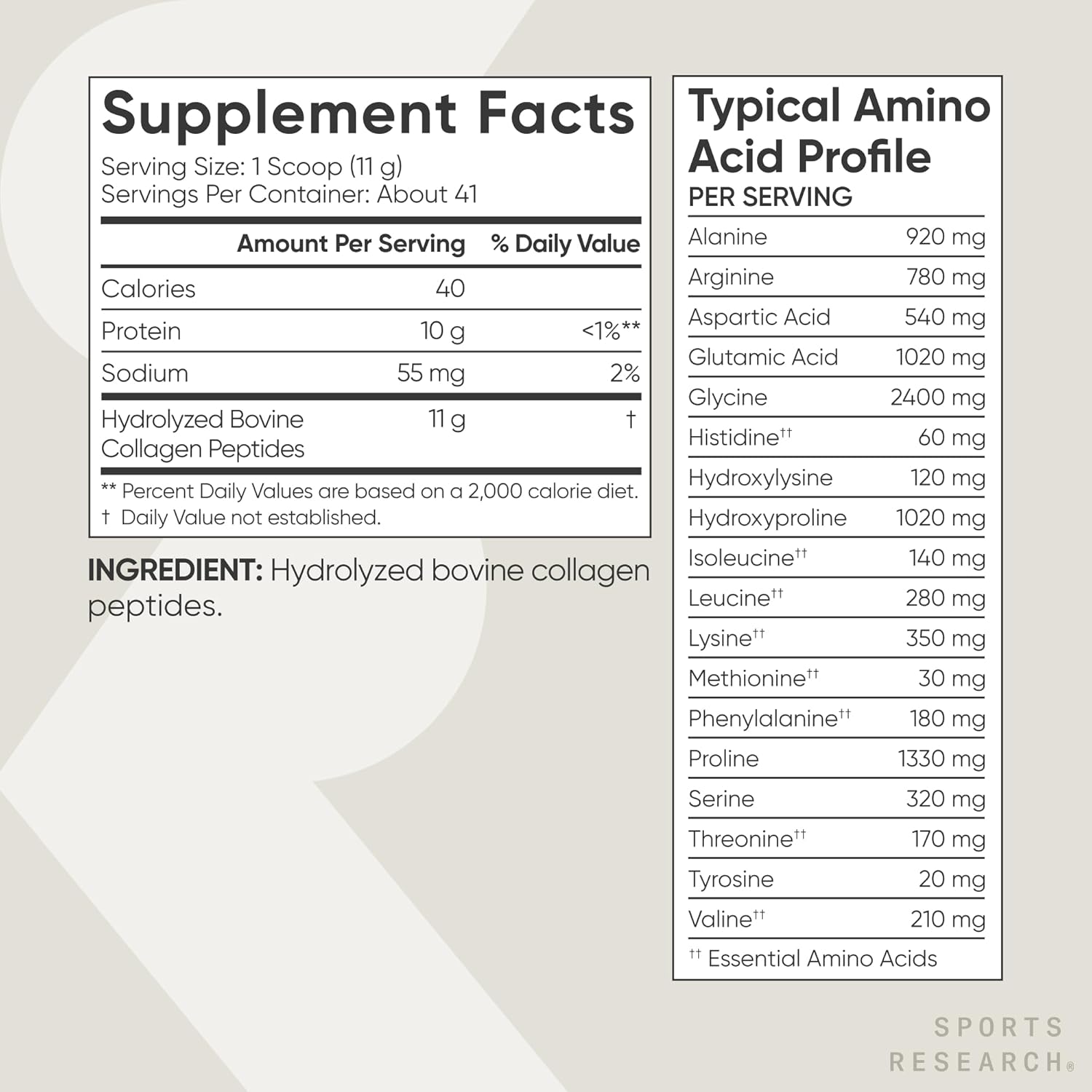 Sports Research Collagen Peptides - Hydrolyzed Type 1 & 3 Collagen Powder Protein SupTLement for Healthy Skin, Nails, & Joints - Easy Mixing Vital Nutrients & Proteins, Collagen for Women & Men