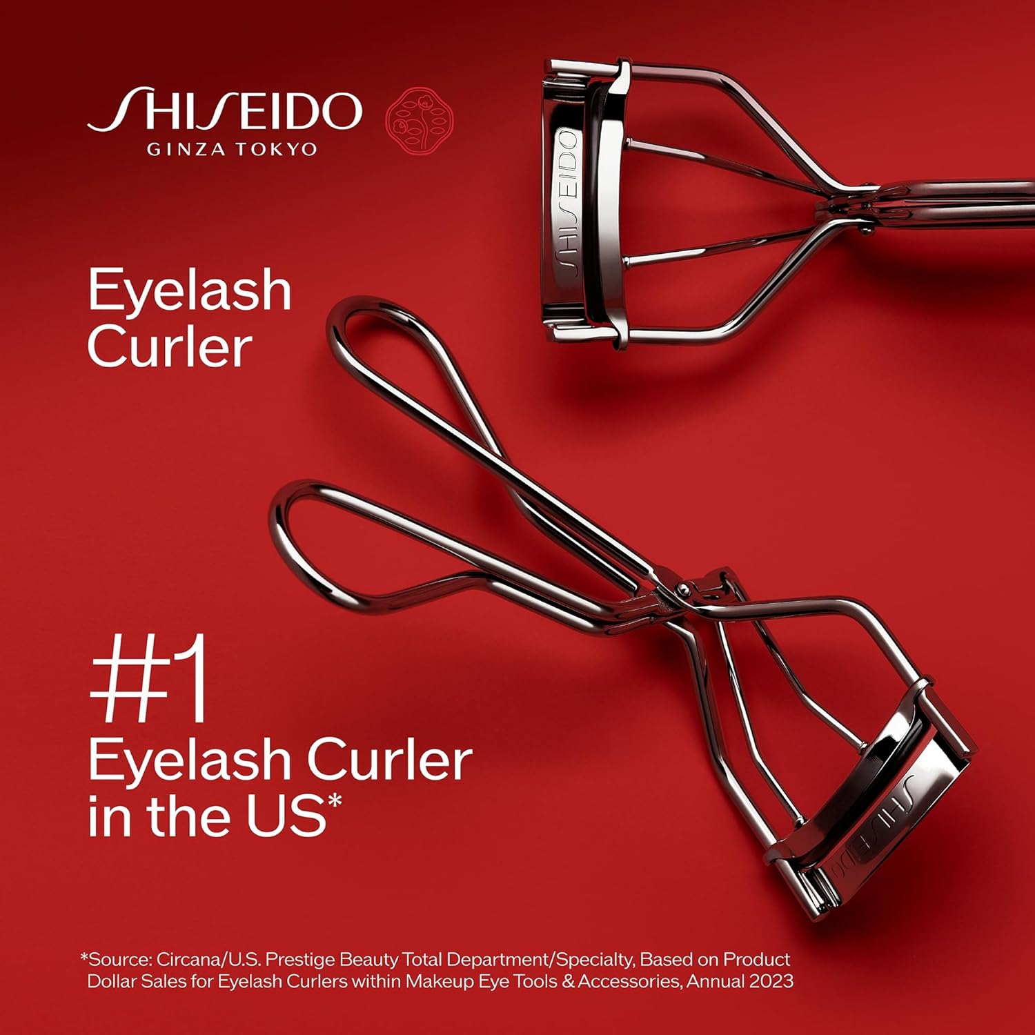 Shiseido Eyelash Curler - Crimps & Curls Lashes for Perfect, Eye-Framing Fringe - Gentle & Safe - Includes ReTLacement Pad