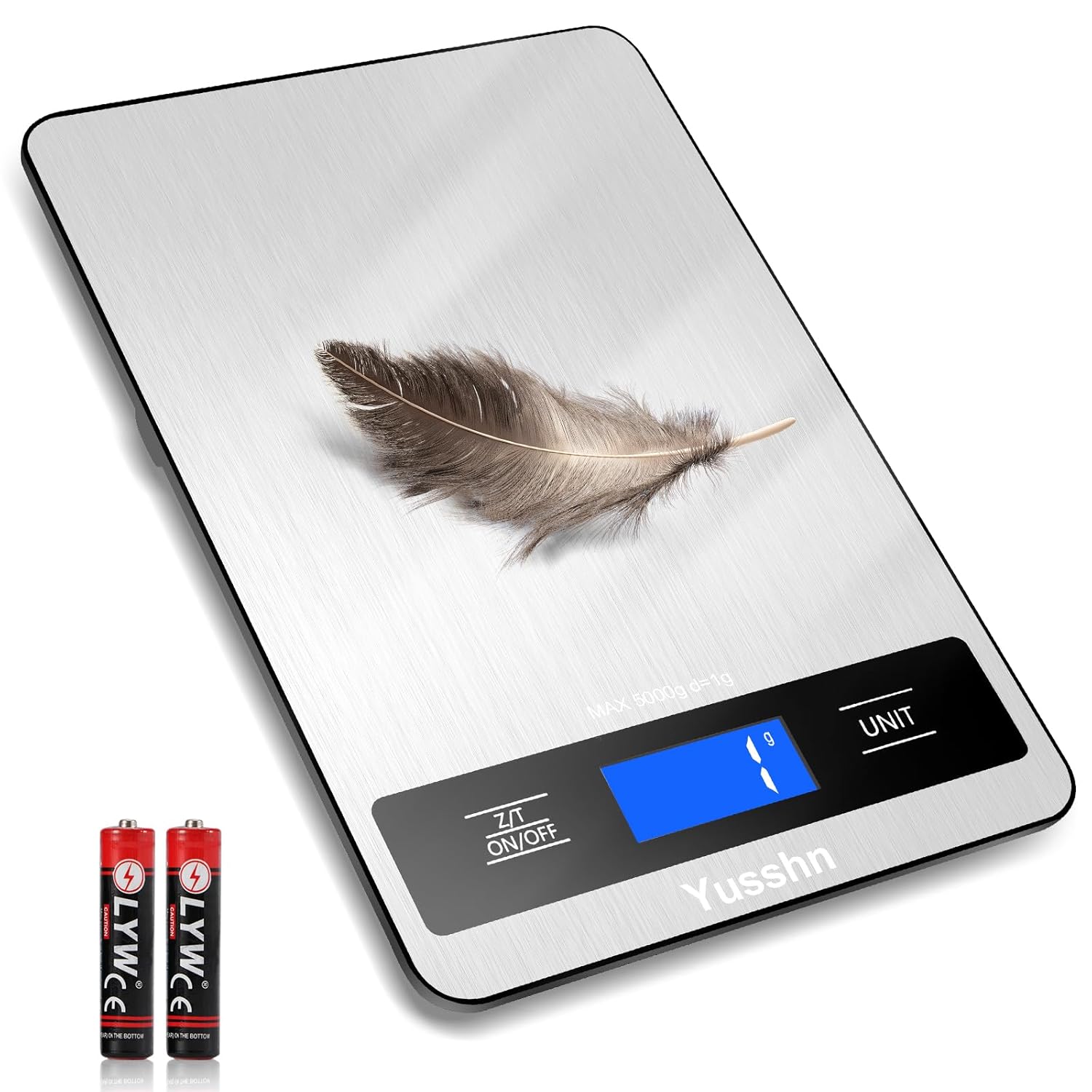 Food Scale, 11lb Kitchen Scale with 0.05oz/1g Precision, 6 Units Tare Function & LCD DisTLay, Stainless Steel Digital Scale for Baking, Cooking, Meal Prep - Kitchen Gadgets & Gifts, Home Essentials
