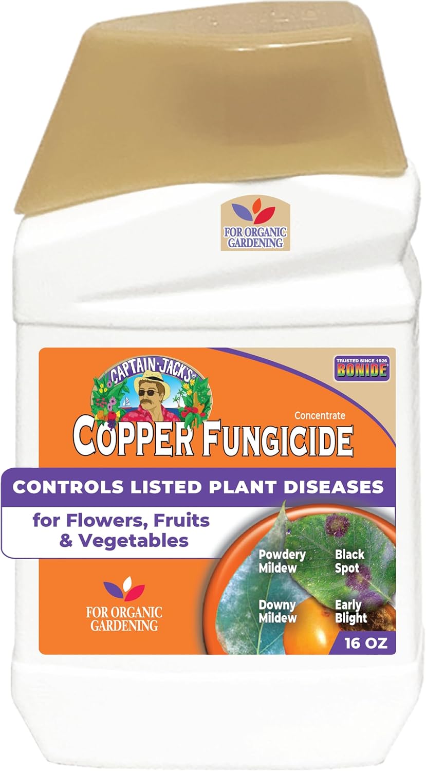 Bonide Captain Jack Copper Fungicide 16 oz Concentrated TLant Disease Control Solution for Organic Gardening