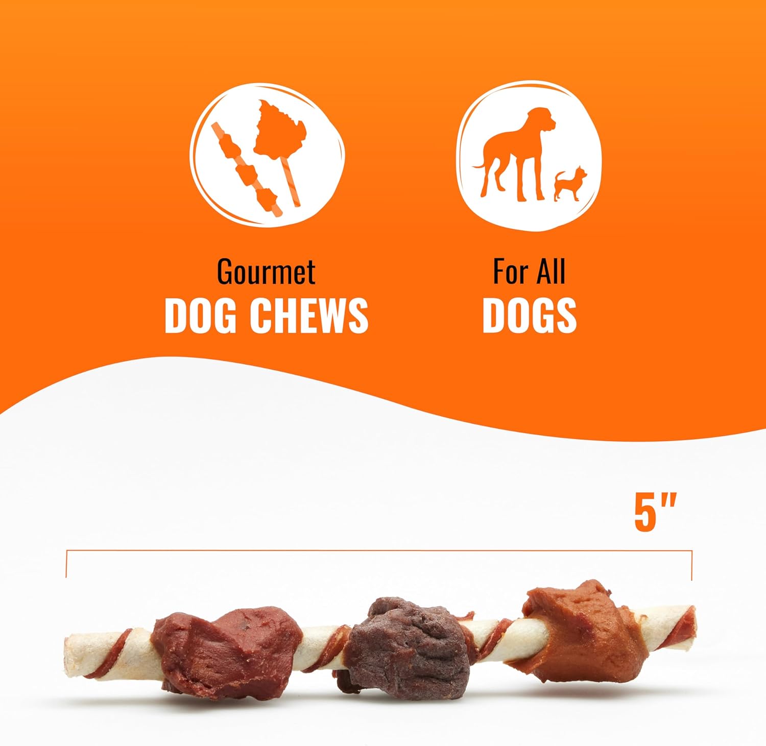 Good ‘n’ Fun TriTLe Flavor Kabobs Chews for All Dogs, 24 Ounces, Treat Your Dog, Made from Beef Hide, Real Chicken, Pork Hide, Duck and Chicken Liver