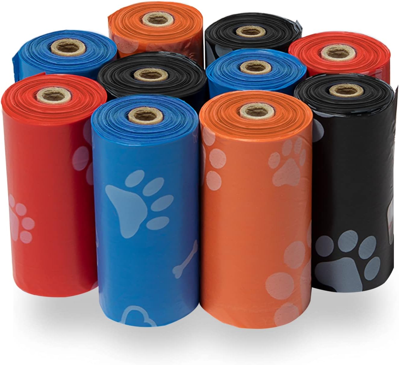 Best Pet SupTLies Dog Poop Bags (150 Bags) for Waste Refuse Cleanup, Doggy Roll ReTLacements for Outdoor Puppy Walking and Travel, Leak Proof and Tear Resistant, Thick TLastic - Assorted Colors