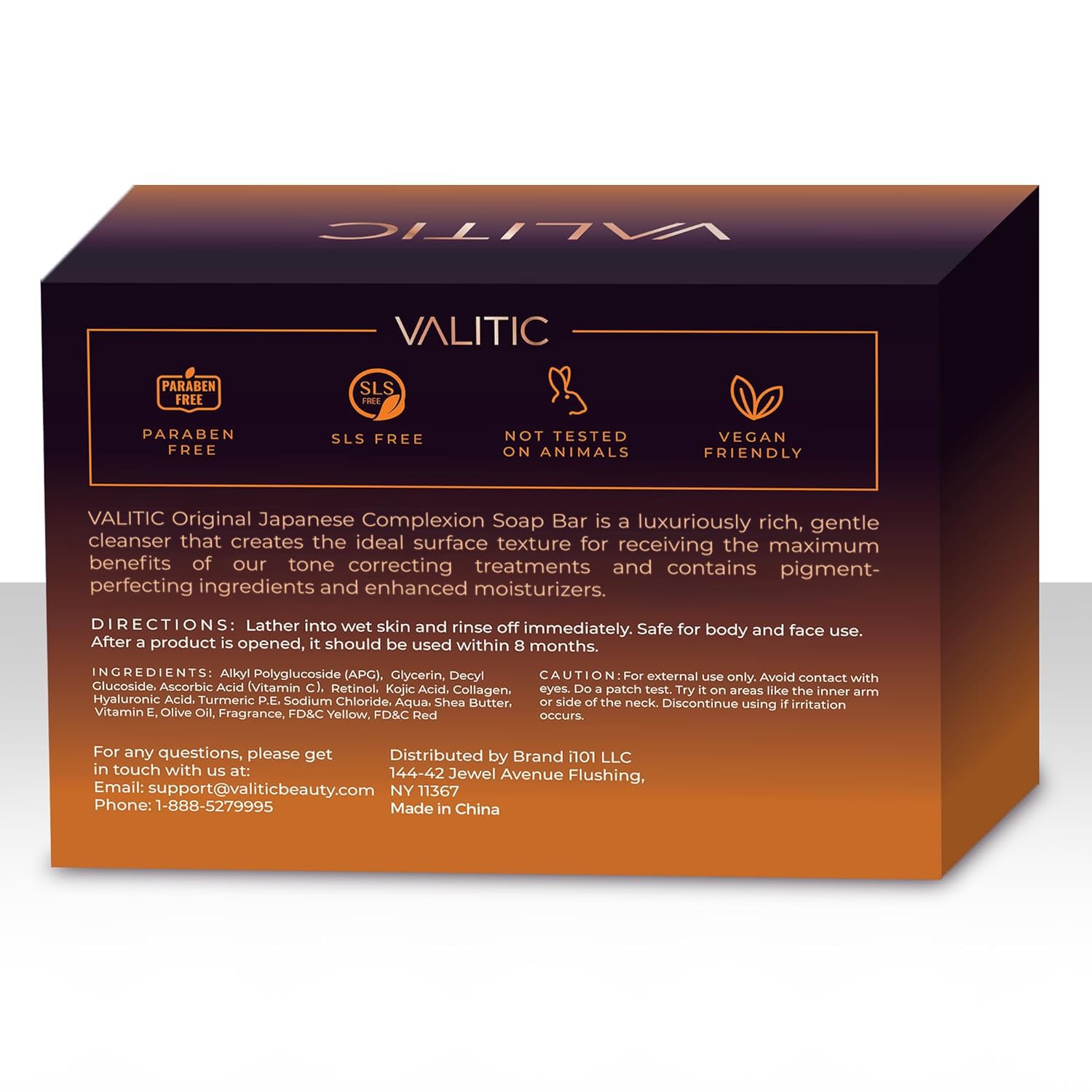 VALITIC Kojic Acid Dark Spot Remover Soap Bars with Vitamin C, Retinol, Collagen, Turmeric - Original Japanese ComTLex Infused with Hyaluronic Acid, Vitamin E, Shea Butter, Castile Olive Oil (2 Pack)