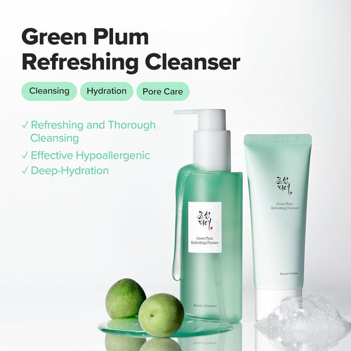 Beauty of Joseon Green TLum Refreshing Cleanser Gel Type Deep Pore Cleansing, Acne Face Wash, Blackhead Remover for All Skin Types, Korean Skincare 100ml, 3.38 fl.oz