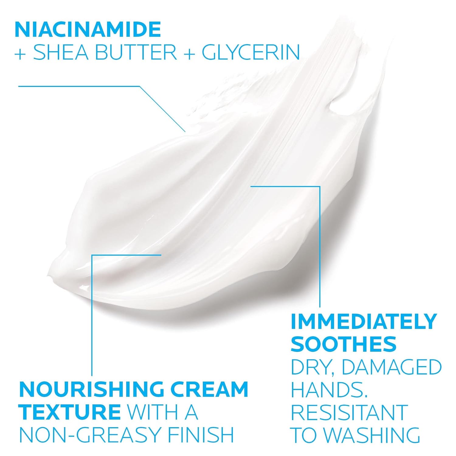 La Roche-Posay CicaTLast Hand Cream, Instant Relief Moisturizing Hand Lotion for Dry Hands, Shea Butter Lotion for Dry Cracked Hands, Non Greasy, Fragrance Free