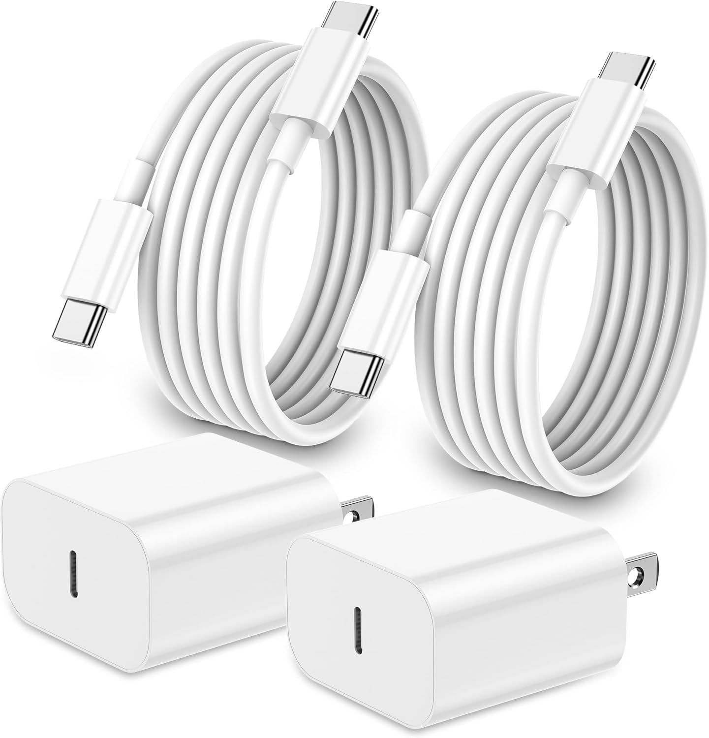 iPhone 17 16 15 Charger Fast Charging,2Pack 20W ApTLe iPad USB C Wall Chrager Block with 6FT USB C to C Cable for iPhone 17/Pro/Pro Max/17 Air/ 16/16 Pro/16 Pro Max/15/TLus/Pro/Pro Max