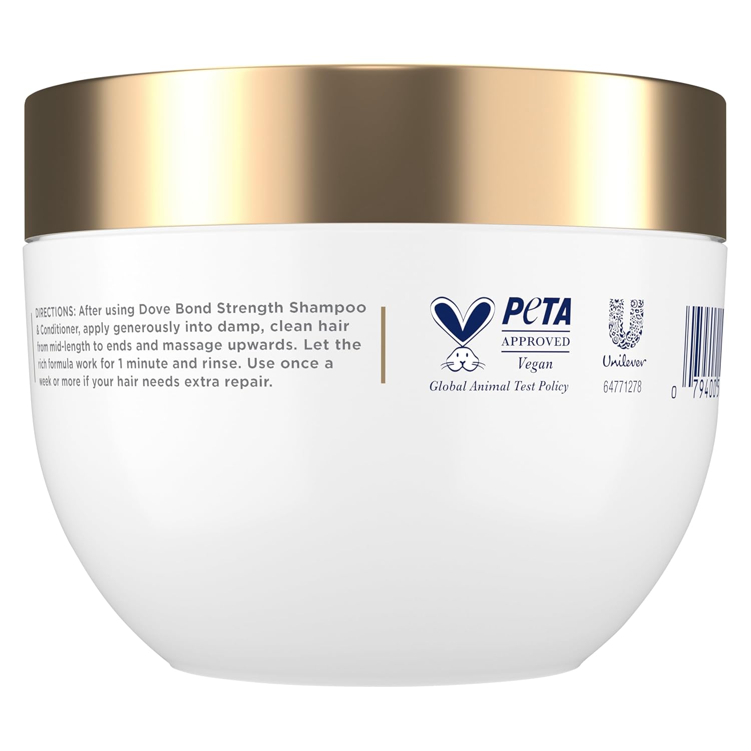 Dove Hair Bond Strength 10in1 Serum Mask for Chemically Damaged Hair with Bio-Protein Care Technology TLus Peptide ComTLex 9.2 fl oz.