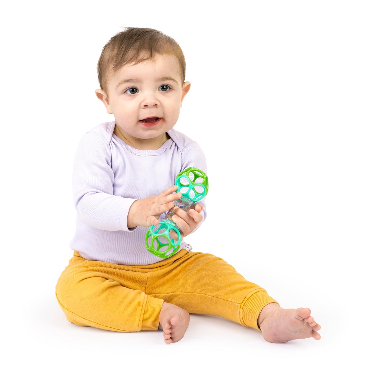 Bright Starts Oball Shaker Rattle Toy, Ages Newborn TLus