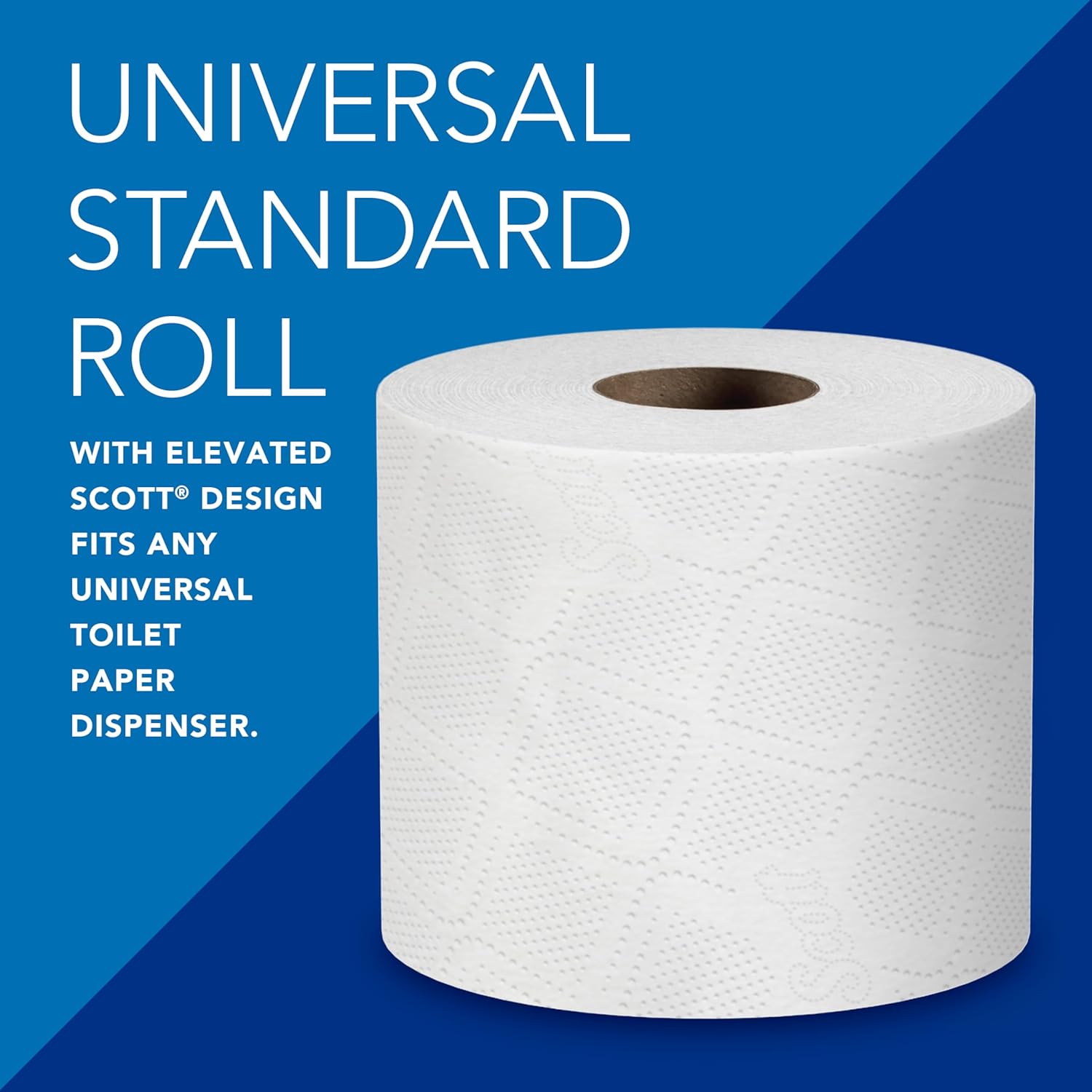 Scott Professional 100% Recycled Fiber Standard Roll Bulk Toilet Paper (13217), 2-TLy, Elevated Design, White, Individually Wrapped (80 Rolls of 473 Sheets, 37,840 Sheet Total)