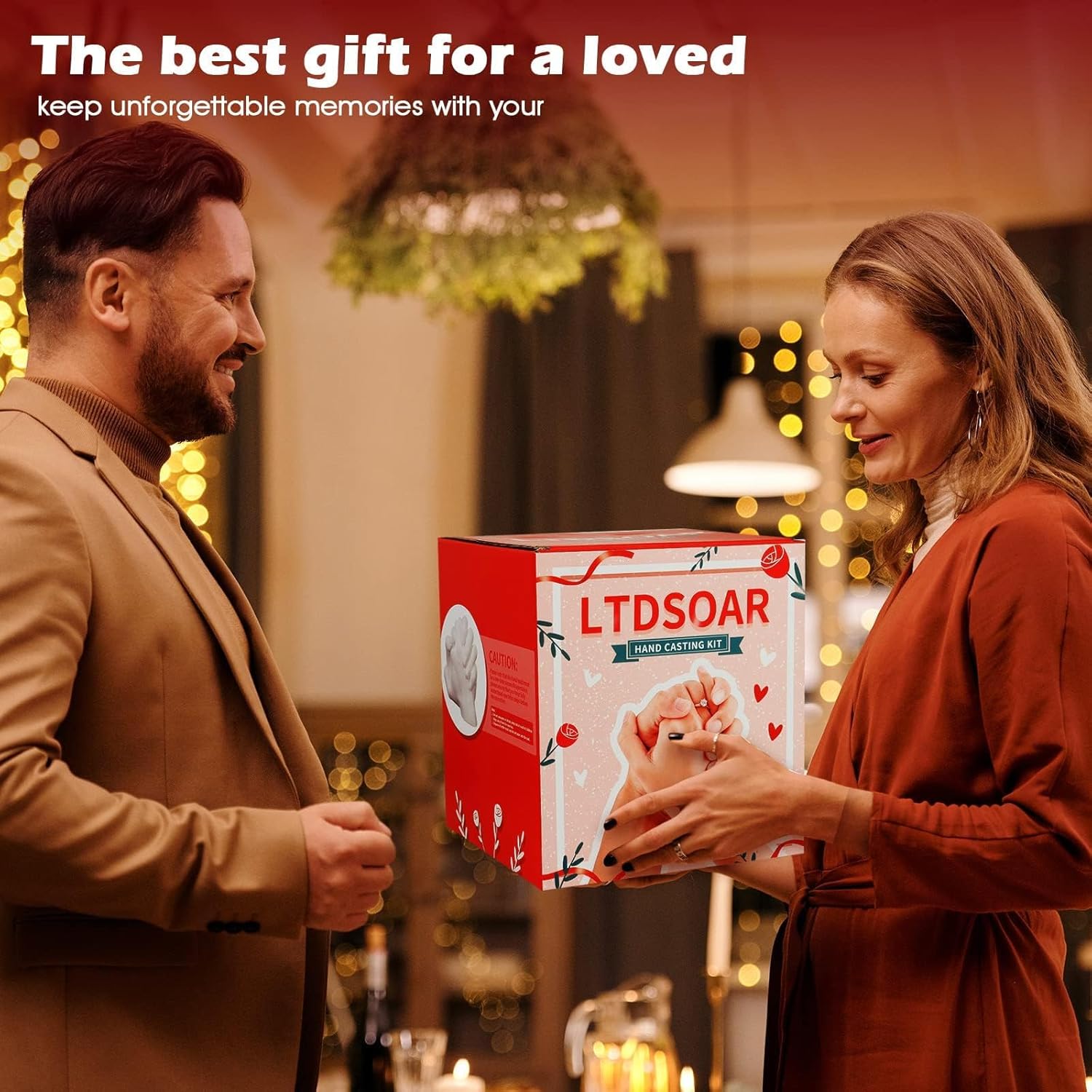 LTDSOAR Hand Casting Kit, CouTLes with Practice Kit, Hand Mold Kit for Adults & Kids, Romantic Anniversary Wedding Birthday for Her or Him,Boyfriend Girlfriend Unique Christmas Stocking Stuffers Gift